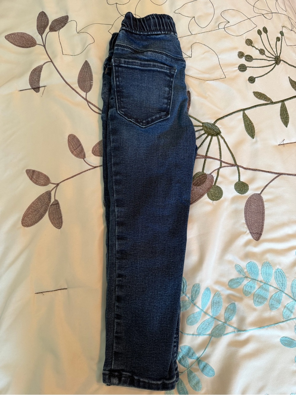 Old Navy Toddler Boys Elastic Waist Skinny Jeans Drawstring Dark Wash 3T